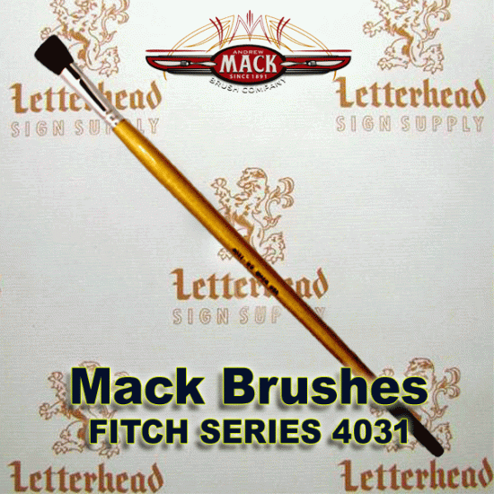 Fitch lettering Brush Square soft Sable hair Series-4031 size 1/2"