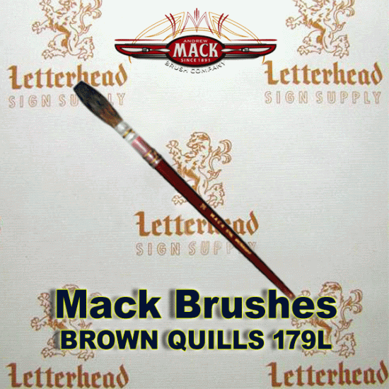 Lettering Quill Brown Squirrel Size 18 Series 179L