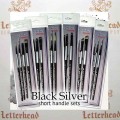 All Black Silver SH Brush sets