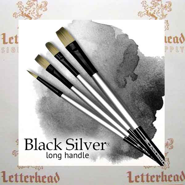 All Black Silver LH Brushes