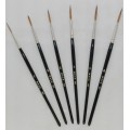 Mack Series 127 Pure Sable Scroll Brushes