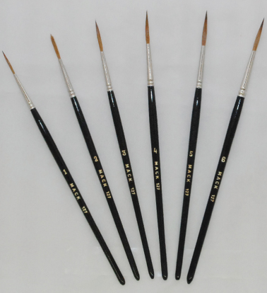 Mack Series 127 Pure Sable Scroll Brushes