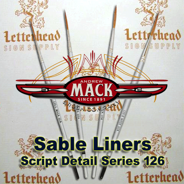 Script Liner Brush Sable series 126
