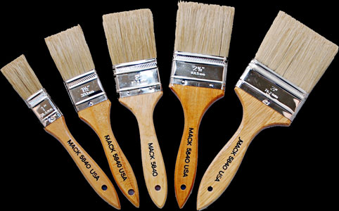 cutter brushes white bristle single series 5840