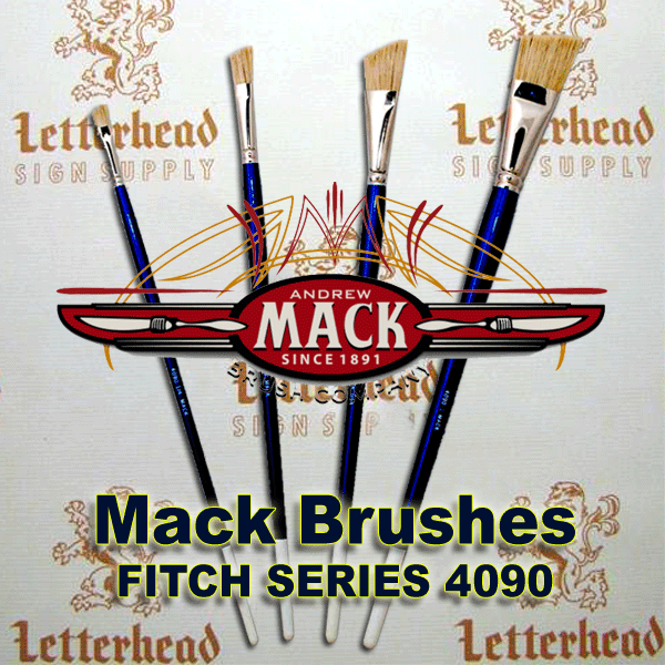 Fitch Brushes Angular White Bristle brush series 4090