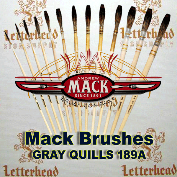Quill Lettering Brushes Grey series 189