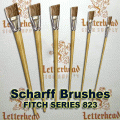 Angled Fitch Lettering Brushes Scharff Brush Series 823