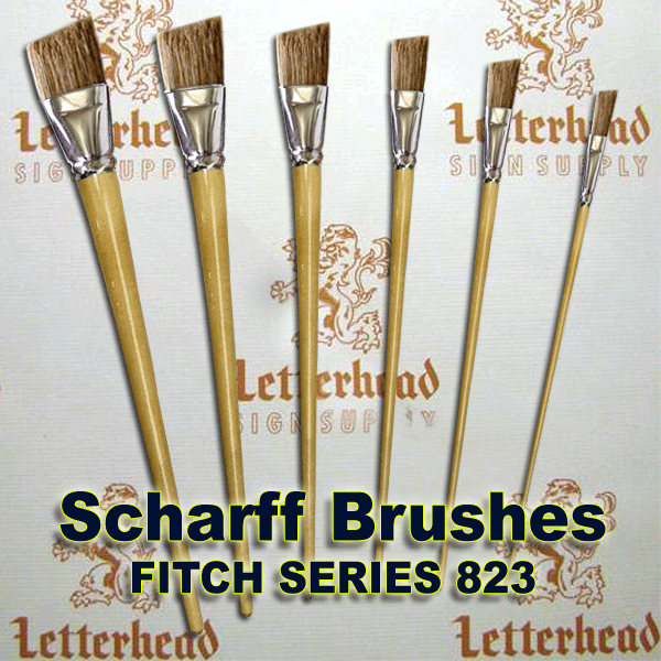 Fitches for Lettering Brushes by Scharff Brushes
