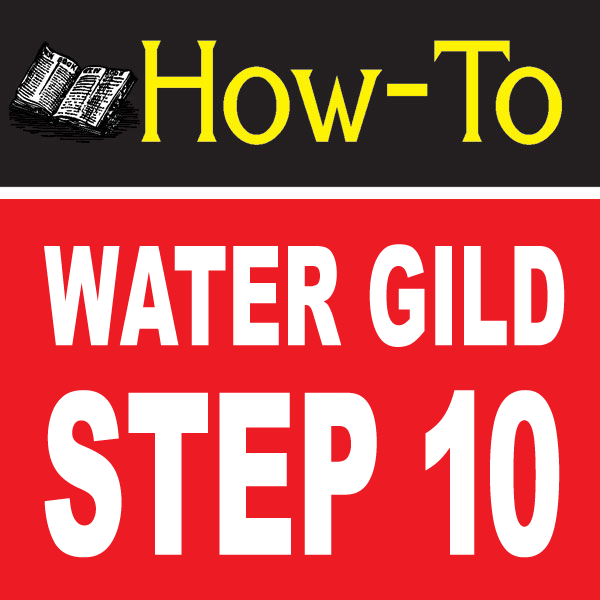 Water Gilding Step By Step Part 10