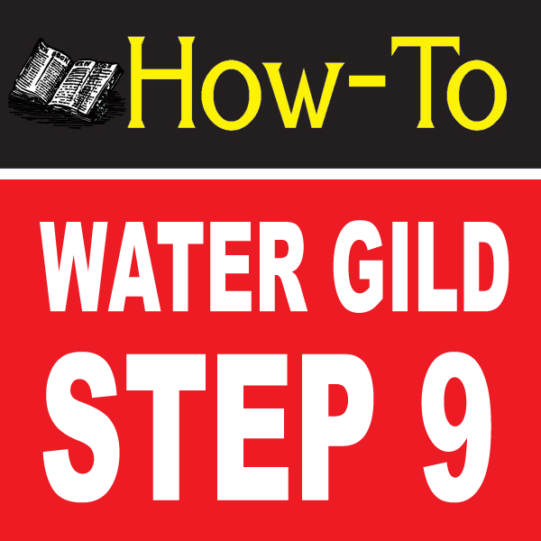 Water Gilding Step By Step Part 9