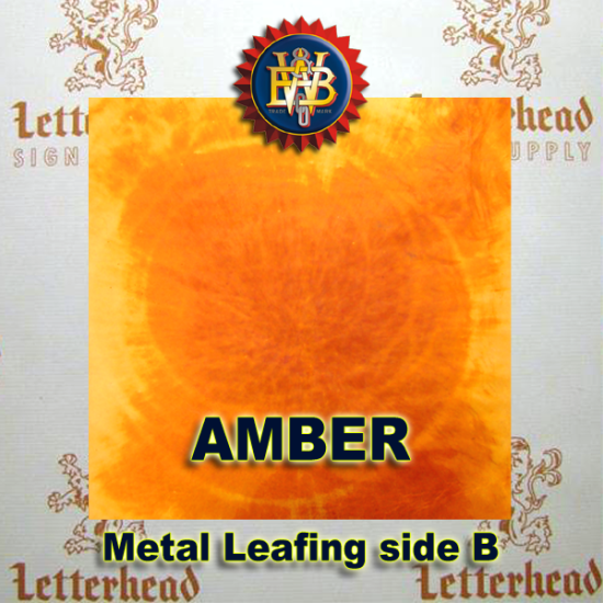 Variegated Metal Leaf-Amber Leafing 20 book Pack