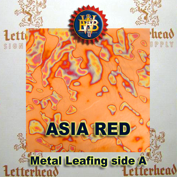 Asia Red Variegated Metal Leaf