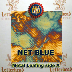 Variegated Metal Leaf-Net Blue 20 Book Pack